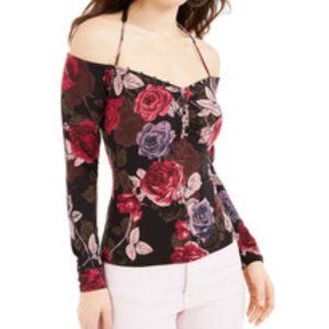 GUESS Julissa Floral Off the shoulder Top NWT